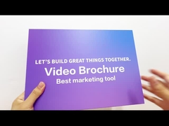 10 inch hard cover video brochure