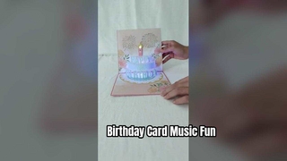 ? Minimalist 3D Birthday Card with Music #BirthdayGift #3DPopUpCard #HappyBirthday #CuteCard