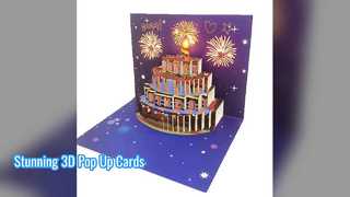 イベント用のユニークな 3D ポップアップ カード