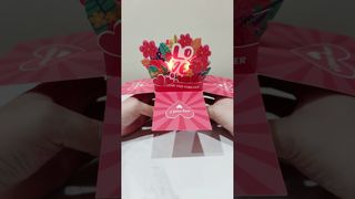 ? Exploding Bouquet Music Box Decor #ValentinesGift #BirthdaySurprise #3DPopUp #PinkAesthetic