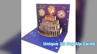 ユニークな 3D ポップアップ グリーティング カード