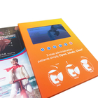 Transparent Display LCD Video Brochure Card Customized For Festival