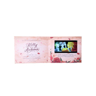 MP4 LCD Video Business Cards for wedding invitation 128MB Memory