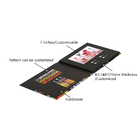 Landscape LCD Video Business Card For Advertising Gift 128MB Memory A5 size ODM