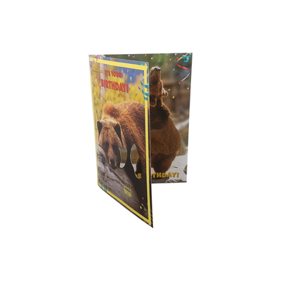 Thank You Recordable Greeting Cards Paper Material 127×178mm Size ODM