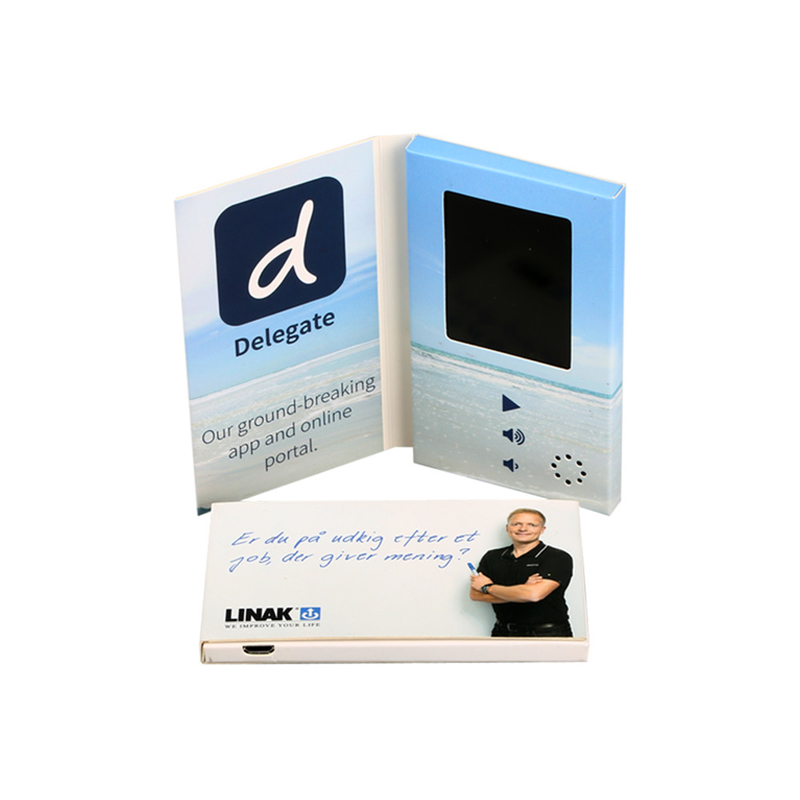 Customized 2.4 Inch LCD Video Business Cards Invitation Magnetic Lcd Name Card