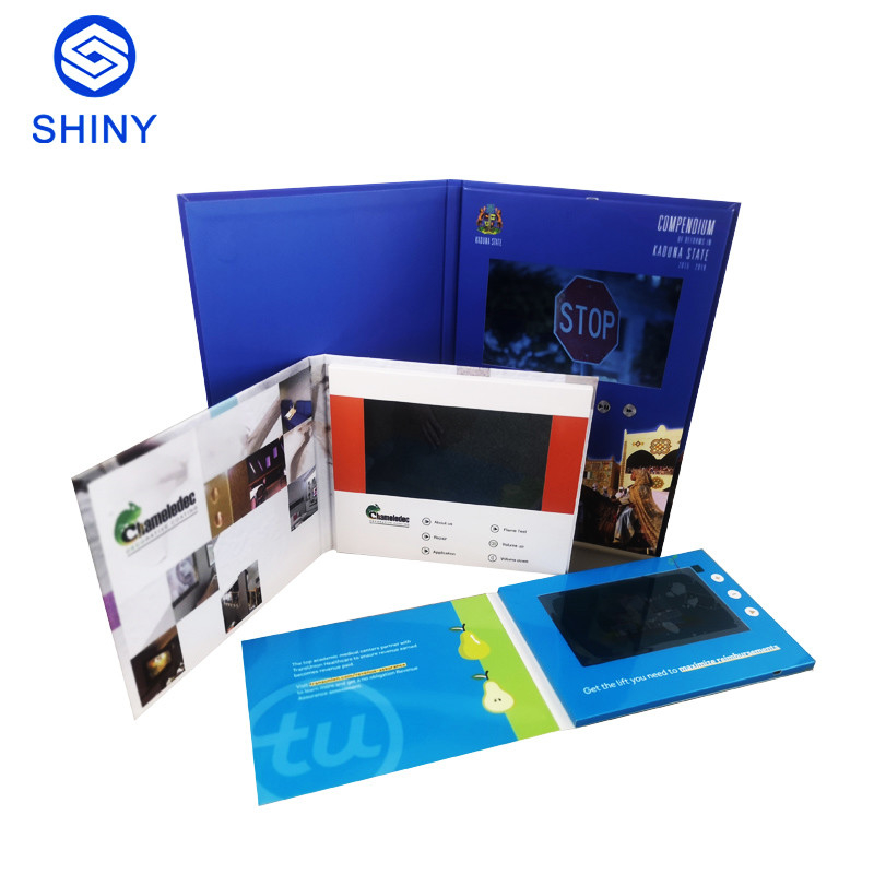 4 Color Lcd Screen Video Brochure Card Offset Printing