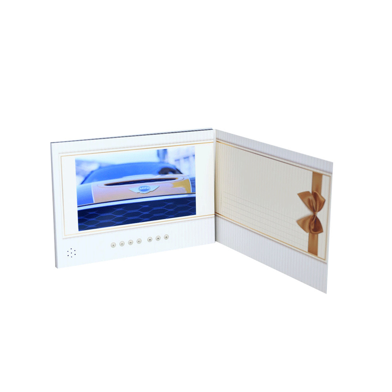 512MB HD LCD Greeting Card , 7&quot; Video Brochure For Gift Promotion ODM OEM
