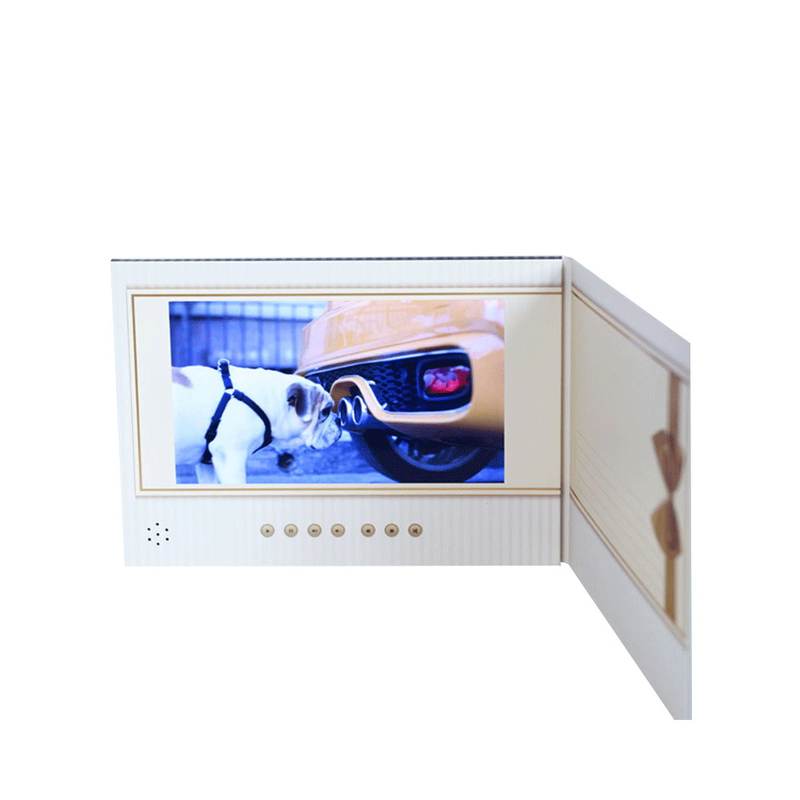 512MB HD LCD Greeting Card , 7&quot; Video Brochure For Gift Promotion ODM OEM