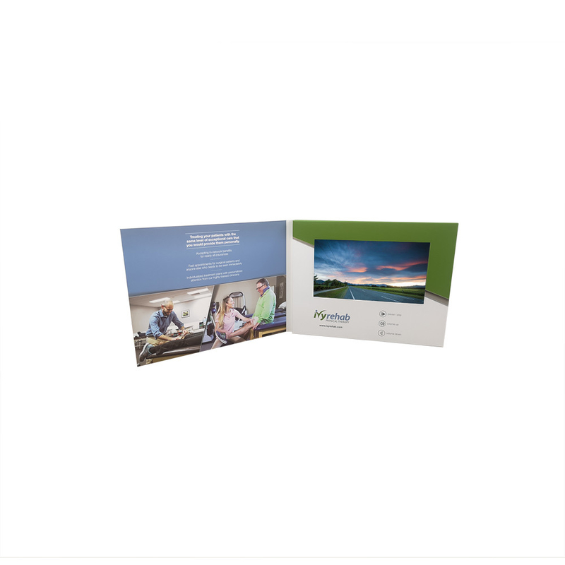 Advertising TFT video brochure business card 1024*600 CMYK color