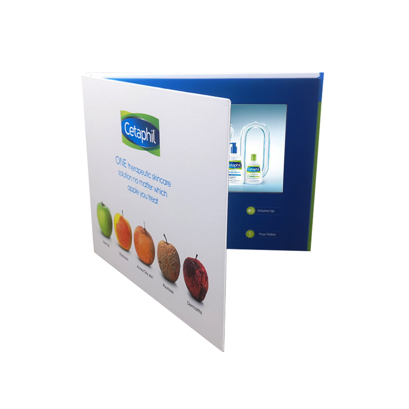 7inch USB LCD Video Brochure Card light operated For Advertising