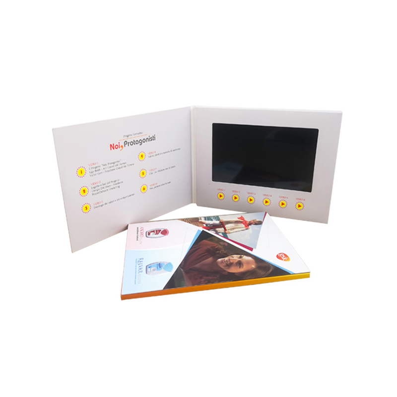 7 Inch LCD Video Mailer Card Recordable 256MB Memory For Invitation