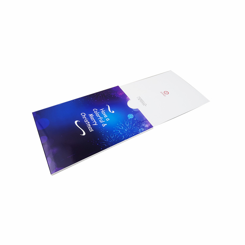 Fiber Optic Recordable Greeting Card , Sound Birthday Cards 4C Printing ODM
