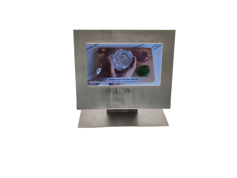 Stainless TFT 10 Inch LCD Greeting Card Interactive With Video 512MB Memory