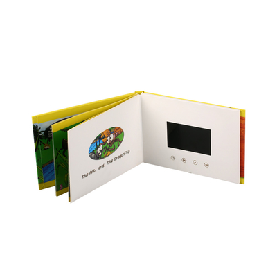 Letterpress printing Video Brochure Card , 128MB-16GB Video Greeting Card