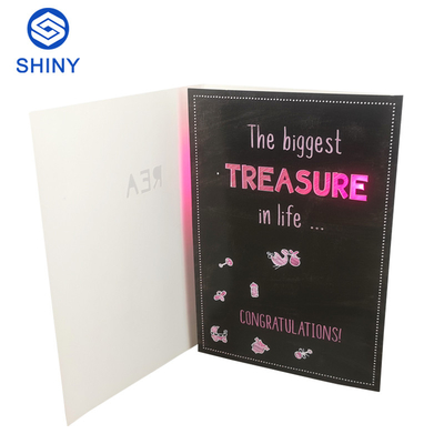 Customized Music Printing Greeting Card Cute Paper for Happy Birthday Gifts