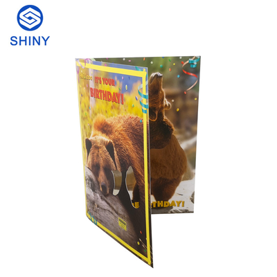 Custom Made Blank Paper Lcd Blank Greeting Cards CMYK 4C Printing