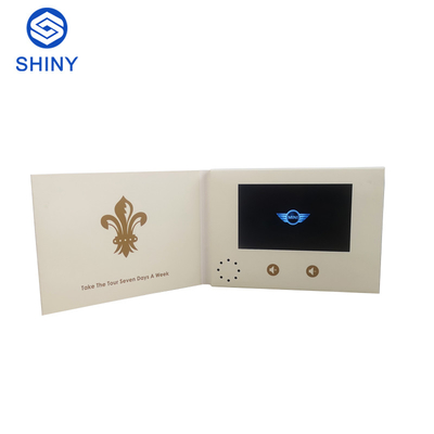 Quality Customized 7 Inch Lcd Screen Brochure Video Greeting Card With Box factory