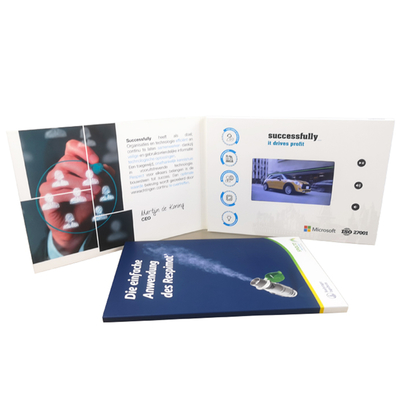480 times 272 Resolution LCD Video Book for Business Promotion and High Memory for Maximum Exposure