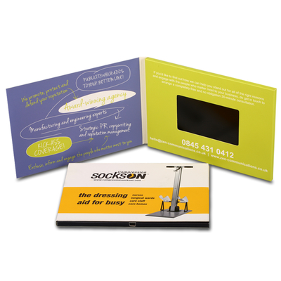LCD Video Business Card for Business Promotion High Memory and Multiple Control Buttons ROHS CE FCC Certified