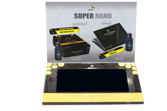 qualité Carte de vidéo-brochure LCD à couverture dure de 10 pouces pour la marque de taille 148 × 210 mm Usine