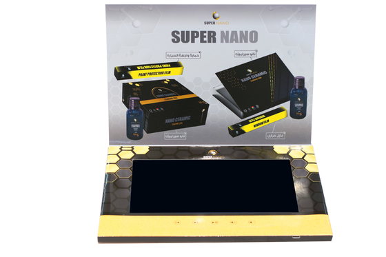 Hardcover 10 inch LCD Video Brochure Card For Brand 148×210mm size