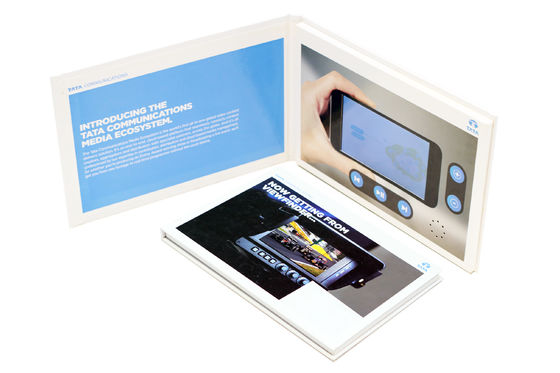 Quality 4.3 inch LCD Video Brochure Card High Memory and Customizable Buttons for Effective Marketing factory