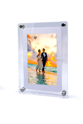 คุณภาพ ขนาดหน้าจอ 7 นิ้ว Wifi Cloud Digital Frame ด้วยวัสดุ Arcylic Frame และแบบการ์ด Didital Frame โรงงาน