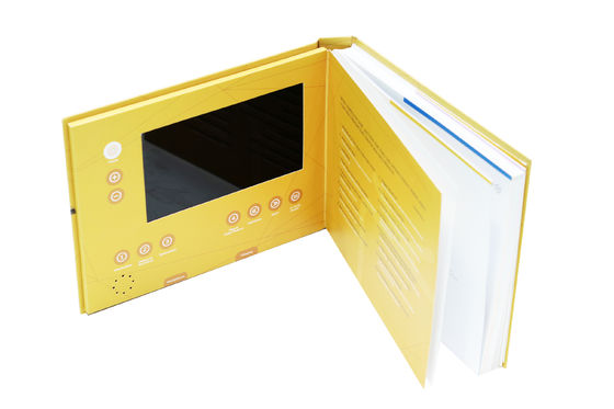 Quality Colorful Printing Marketing Video Book , 512MB ROHS Video Brochure Card OEM factory