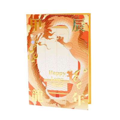 Quality Blank Message Space 3D Pop Up Greeting Card with Recyclable Foldable Design for Corporate Greetings factory