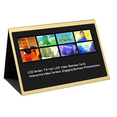 kwaliteit 7.0 Inch LCD Video Business Card with Interactive Video Playback Multiple Charging Times for Business & Advertising Fabriek