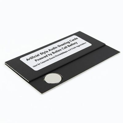 calidad Tarjetas de felicitación de audio con estilo artificial alimentadas por batería de botón, ideales para eventos corporativos, campañas de marketing y agradecimiento a clientes Fábrica