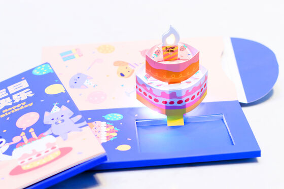 qualidade Opções personalizáveis ​​tridimensionais do cartão 3D pop-up adequadas para convites de presentes corporativos e celebrações especiais Fábrica