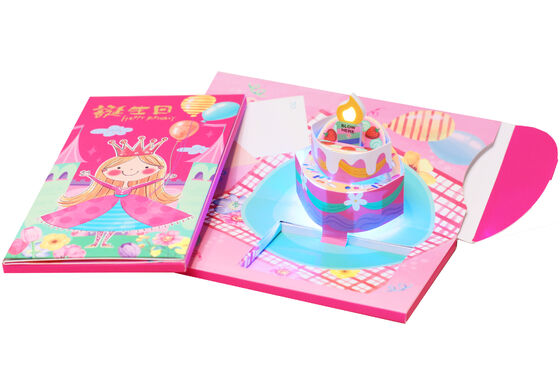 calidad Se aceptan tarjetas de felicitación 3D personalizadas de OEM Tarjetas emergentes adecuadas para el aprecio del cliente y saludos estacionales Fábrica