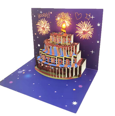 calidad Tarjeta de felicitación en 3D plegada con sobre diseño único perfecto para eventos corporativos invitaciones y ocasiones especiales Fábrica