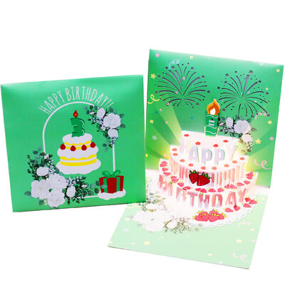 qualidade Cartão de felicitação 3D com personalização Mensagens personalizadas projetadas para impressionar os clientes e melhorar a comunicação Fábrica