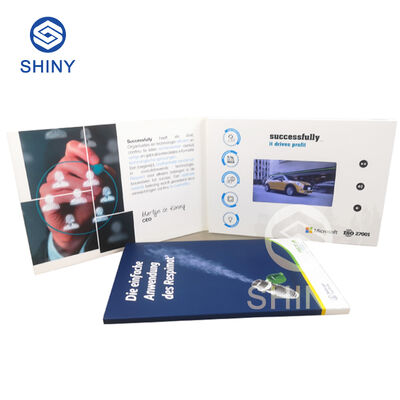 Phẩm chất Thẻ brochure video LCD kích thước tùy chỉnh với định dạng video MP4 được thiết kế để nâng cao trải nghiệm khách hàng và kể chuyện trực quan nhà máy