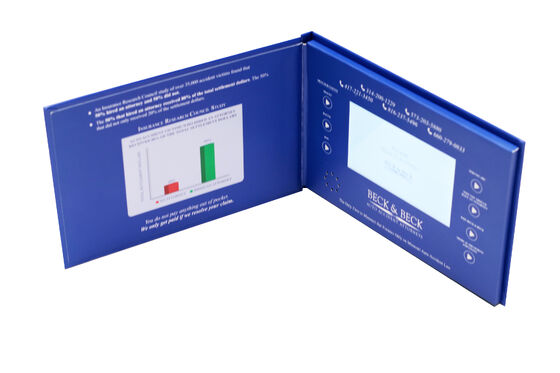 qualité Carte de visite vidéo avec des cartes vidéo LCD à couverture A6 pour des présentations de vente et des plans de marketing efficaces Usine