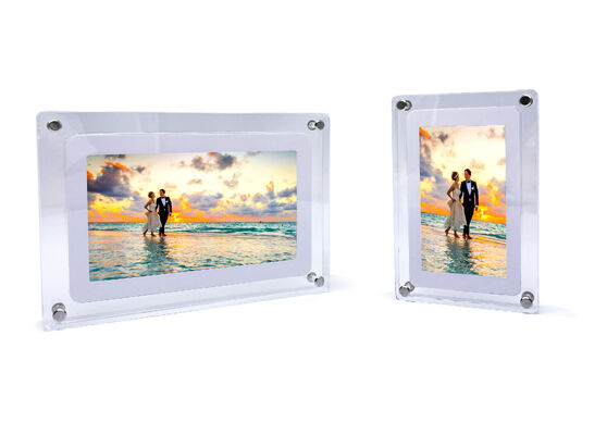 품질 JPEG PICTURE FORMAT DIGITAL PHOTO FRAME WITH PHOTO SLIDESHOW 커스터마이징 가능한 간격과 음악 형식 MP3 공장