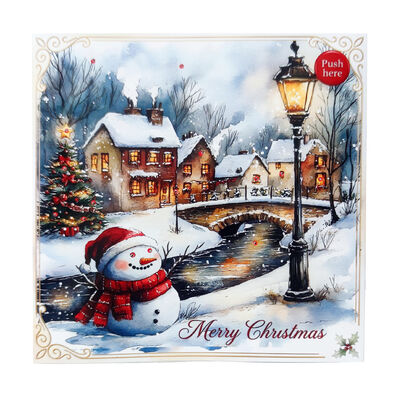 Quality Open Card To Activate Sound Musical Greeting Cards With Built-in Speaker Fixed Volume Designed For Client Appreciation And Promotion factory