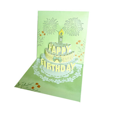 Quality Sturdy Construction To Maintain 3D Shape 3D Pop Up Greeting Card Handmade With Personalization Ideal For Corporate Events factory