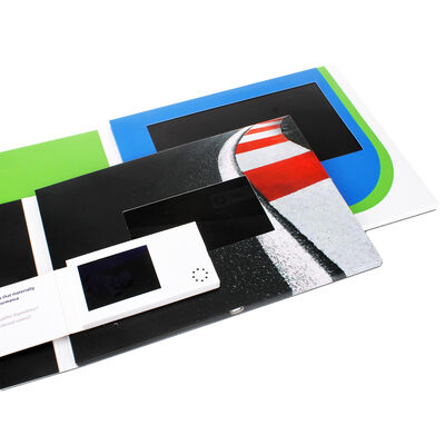 Quality 350gsm Coated Paper Digital Video Mail Card Including 8GB Internal Storage Optimized for Effective Client Engagement and Marketing factory