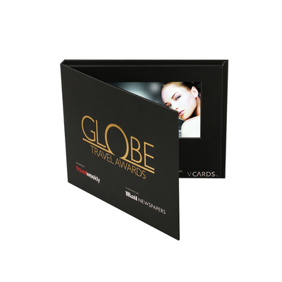7inch HD LCD Video Brochure Card Full Color 256MB Memory Hard paper material