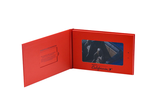 LCD display light control video multimedia box for gift business wedding cosmetic enterprise