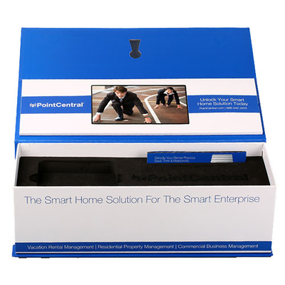 256MB Promotional Video Box , Gift Box With LCD Screen ODM ROHS Certificate