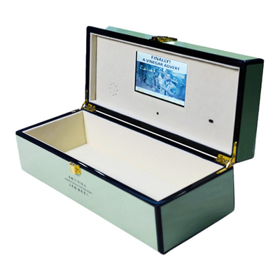 Double Decker LCD video gift box Autoplay with Glossy lamination