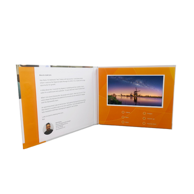 LCD Display Video Business Card ODM For Advertising 1GB Memory