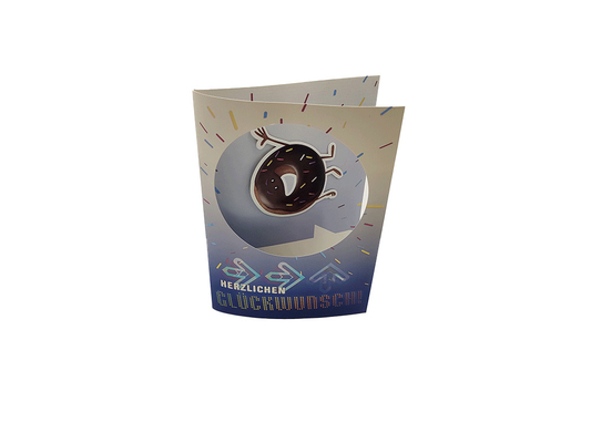 Artificial Christmas Voice Recordable Greeting Cards With Fiber Optic LED Lights OEM