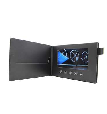 OEM PU Invitation Video Card ROHS CE FCC Certificate for Advertising