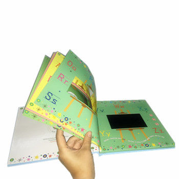 Quality Multipages LCD Video Book a5 size 1024x600 Resolution for Promotional factory
